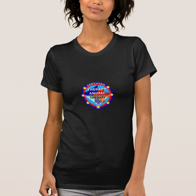 T-SHIRT ANIMAL CERTIFIÉ DE THÉRAPIE - CHIEN DE THÉRAPIE (Devant)
