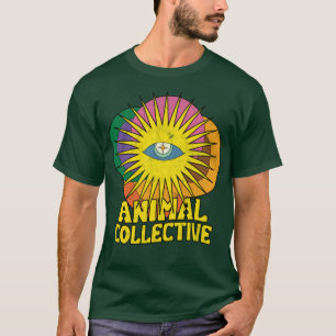 T-shirt animal collectif vintage look fan design