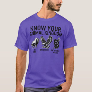 T-shirt Animal Connaissez votre royaume animal fille bison