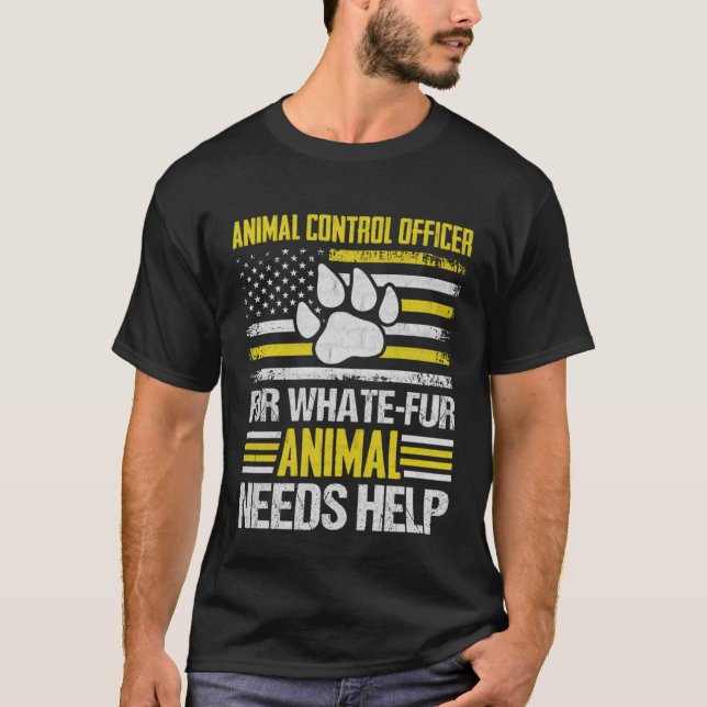 T-shirt Animal Control Officer  Animal Catcher  7 (Devant)