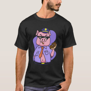 T-shirt Animal Cop Pig Police Officier Américain Policier