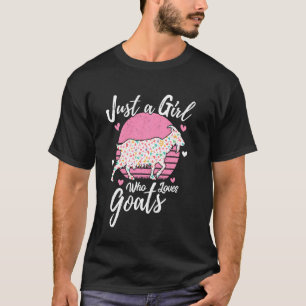 T-shirt Animal de chèvre Tee juste une fille qui aime chèv