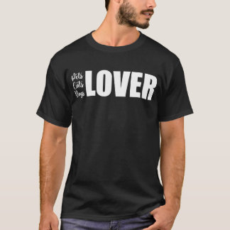 T-shirt animal de compagnie chats chien amoureux