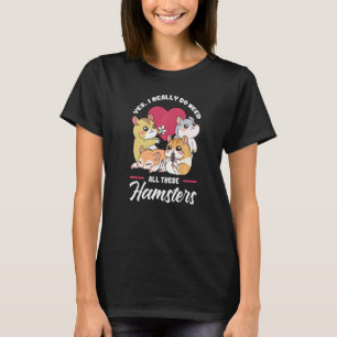 T-shirt Animal de compagnie hamster Cages mignonnes Balle