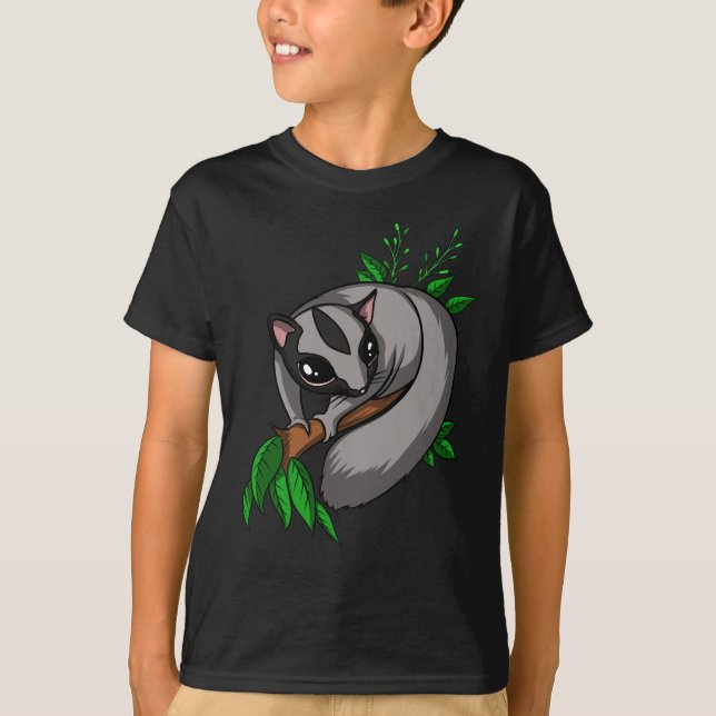 T-shirt Animal de compagnie mignon de planeur de sucre (Devant)