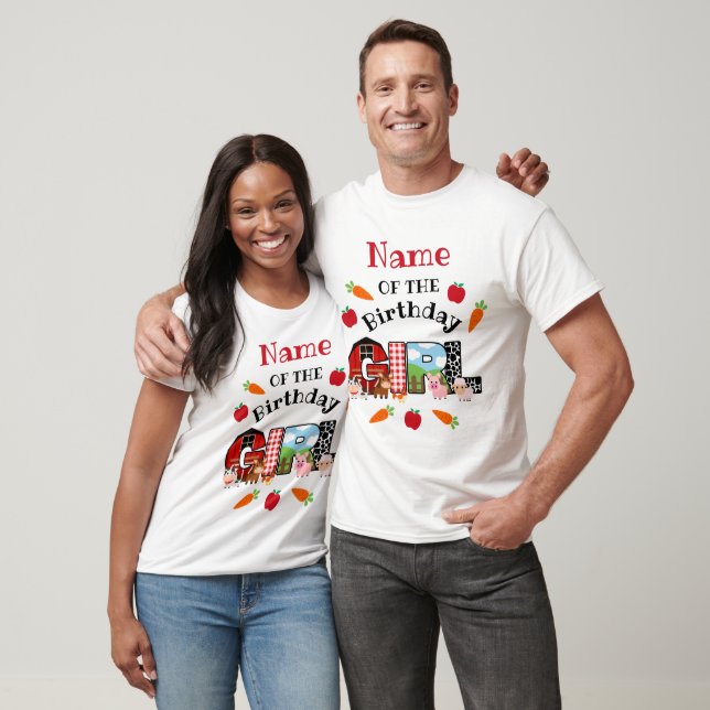 T-shirt Animal de ferme Anniversaire fille | Barnyard (Unisexe)