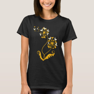 T-shirt Animal de ferme  Fermier Oiseau Cœurs Pissenlit Po