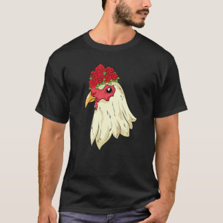 T-shirt Animal de ferme Fleur de ferme Fleur Floraison Ros