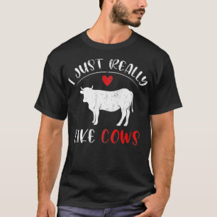 T-shirt Animal de ferme Hommes Femmes Agricole Vache-cadea