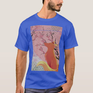 T-shirt Animal de forêt Sakura Faune Japonaise Cerise Blos