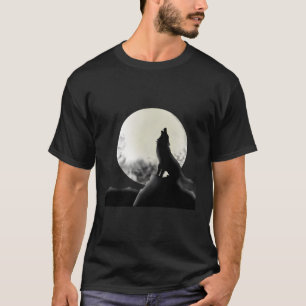T-shirt Animal de loup de lune