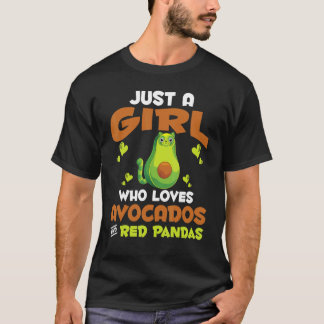 T-shirt Animal de zoo juste une fille qui aime les avocats