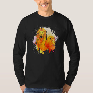 T-shirt Animal de zoo Lion Afrique Animal de safari Lion