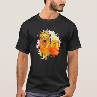 T-shirt Animal de zoo Lion Afrique Animal de safari Lion