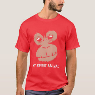 T-shirt Animal de zoo Mon animal spirituel Orang-outan rét