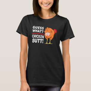 T-shirt Animal Devinez Quel Bouton De Poulet Mélange Boeuf