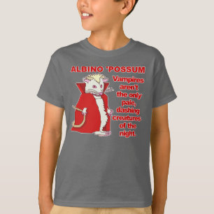 T-shirt Animal drôle de vampire d'opossum albinos