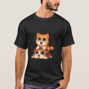 T-shirt animal drôle pour garçons et filles chats chaton