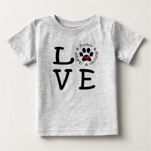T-shirt animal du Jersey d'amende de bébé d'amour