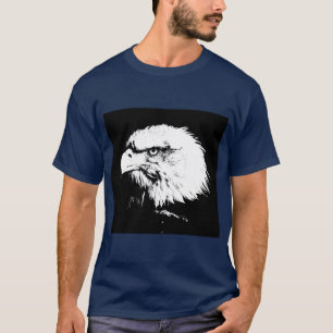 T-shirt Animal Eagle Visage Hommes Modèle Moderne