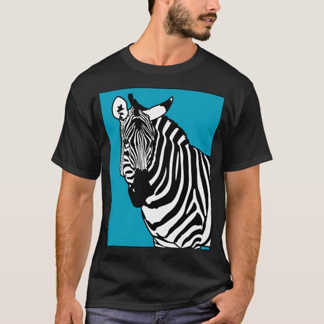 T-shirt Animal frais de zèbre (Devant)