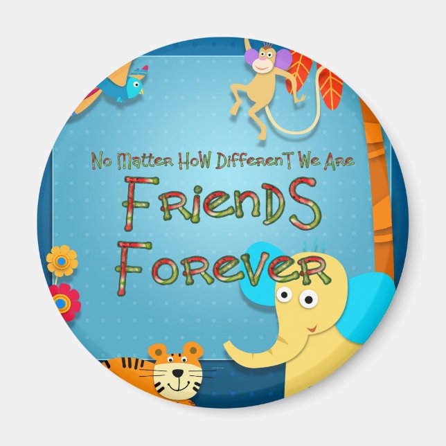 T-SHIRT Animal Friends Magnet (Vorne)