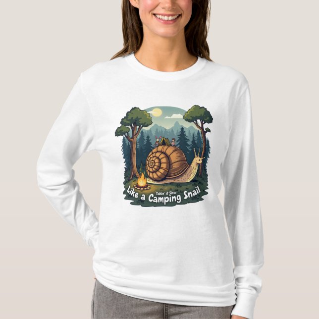 T-shirt Animal Funny Camping (Devant)