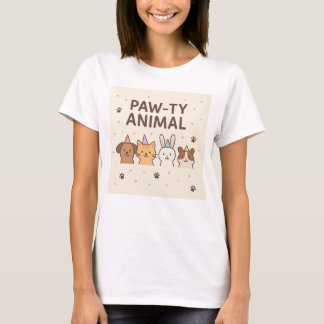 T-shirt Animal mâché