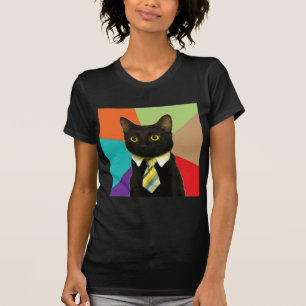 T-shirt Animal Meme de conseil de chat d'affaires