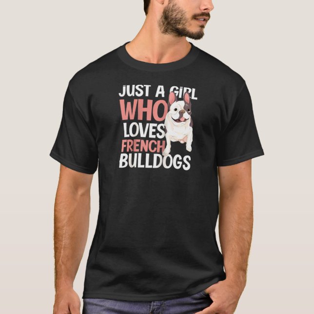 T-shirt Animal mignon chien animal animal chien Frenchie f (Devant)