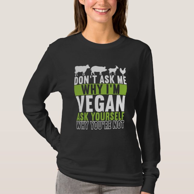 T-shirt Animal Rights Vegan Vegetarian  6 (Devant)