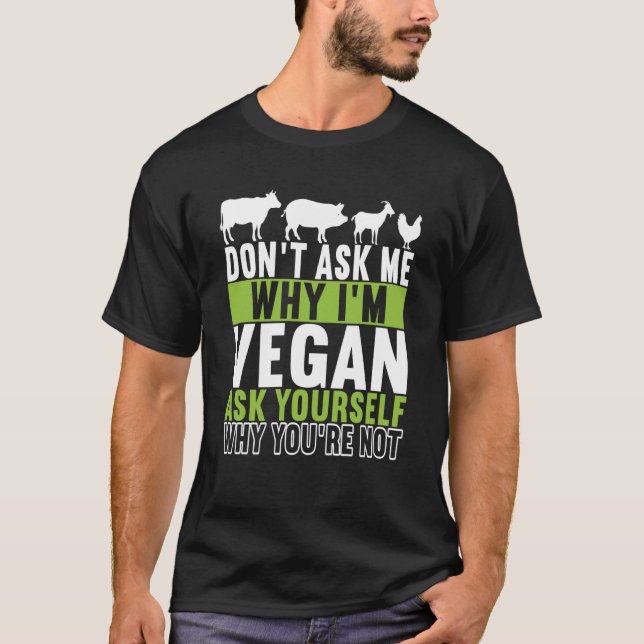 T-shirt Animal Rights Vegan Vegetarian  6 (Devant)