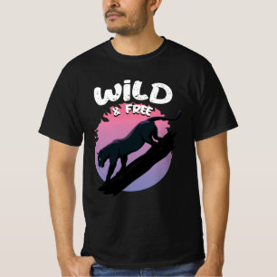 T-shirt Animal sauvage et libre de la Panthère noire