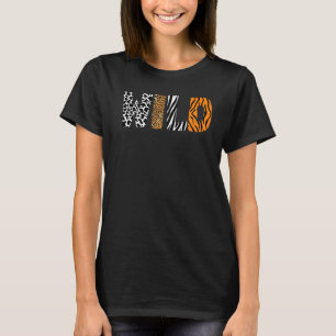 T-shirt Animal sauvage Motif Vache Leopard Zebra Tiger Ani