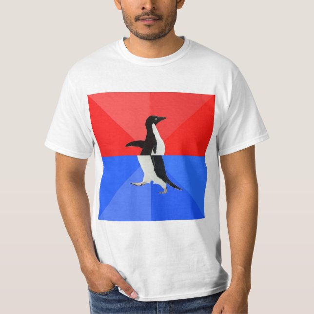T-shirt Animal socialement confus Meme de conseil de (Devant)