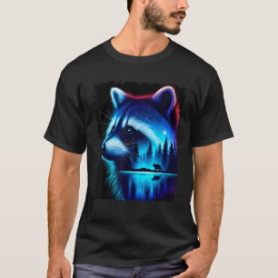 T-shirt Animal spirituel Raton laveur Hommes Femmes Enfant