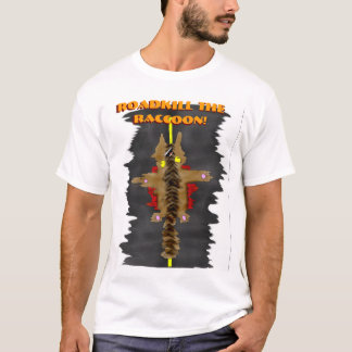 T-shirt Animal tué sur une route le raton laveur