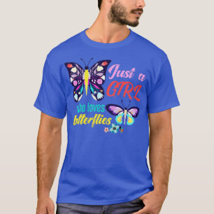 T-shirt Animal Wildlife Gift Girls Papillon