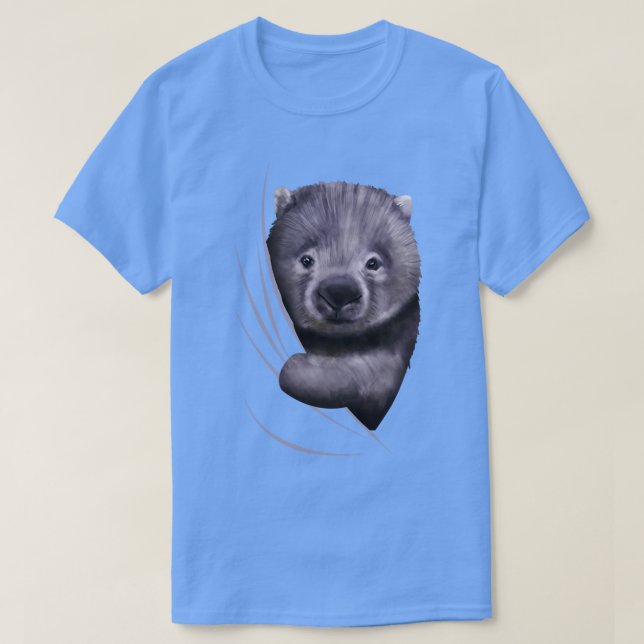 T-shirt Animal Wombat Provenant De L'Intérieur (Design devant)