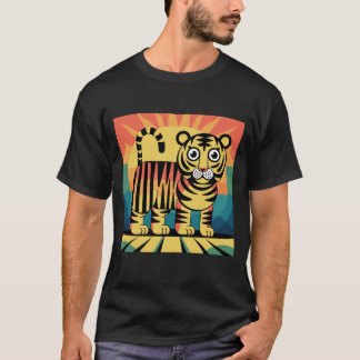 T-shirt animalier stylisé