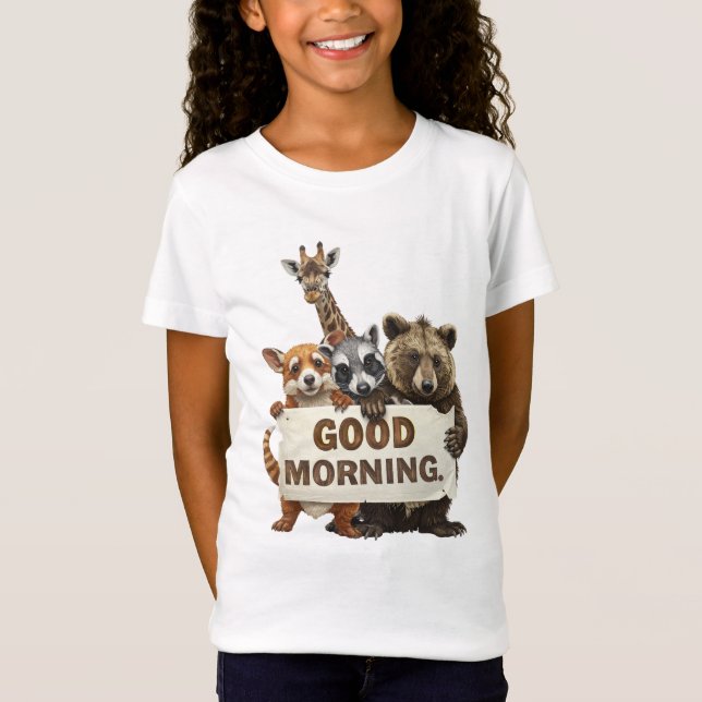 T-Shirt Animals, Good Morning, (Devant)