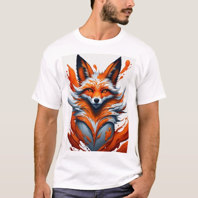 T-shirt "Animals Splash Art" Zorro 2 (Devant)