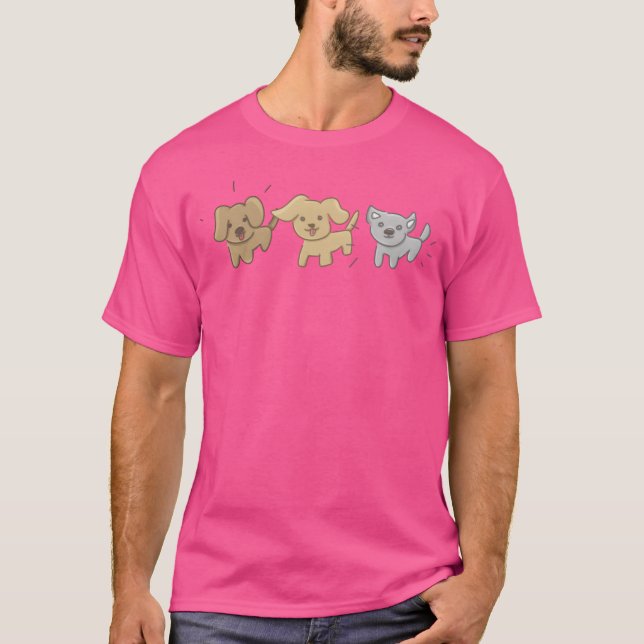 T-shirt Animals symbols three dogs dog gift (Devant)