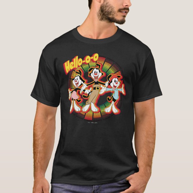 T-shirt Animaniacs | Hello-o Retro Equalizer Graphic (Devant)
