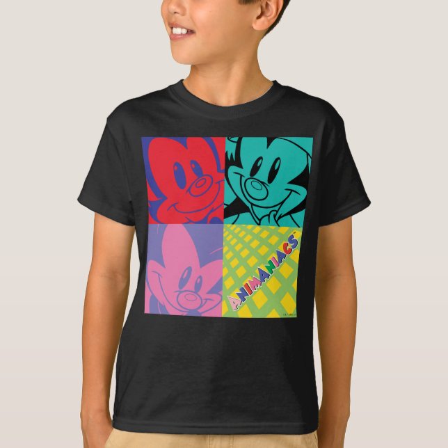 T-shirt Animaniacs | Warner Siblings Pop Art Graphic (Devant)