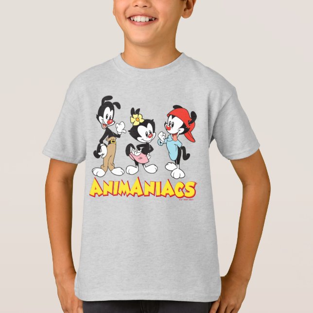T-shirt Animaniacs | Yakko, Dot et Wakko debout (Devant)