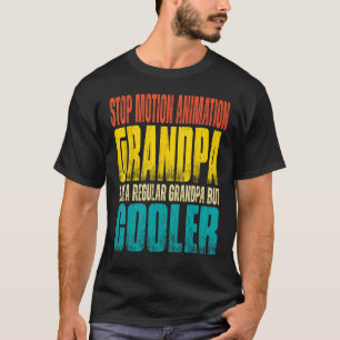 T-shirt Animation Stop Motion Hommes Grand-père Comme un