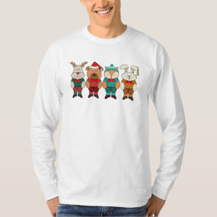 T-shirt Animaux adorables prêts pour l'hiver