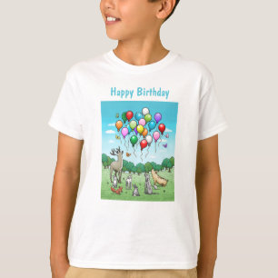 T-shirt Animaux avec ballons