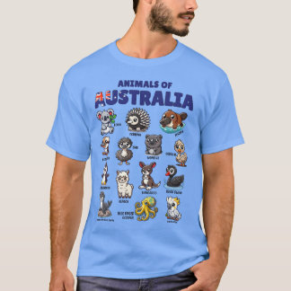 T-shirt Animaux d'Australie Éducation Animaux australiens
